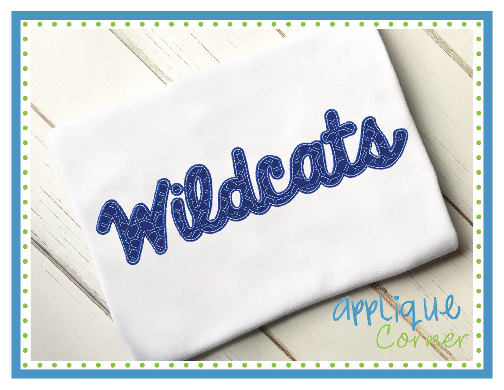 Wildcats Script Applique Design