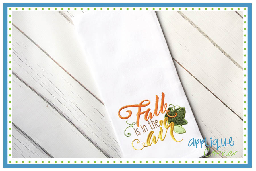 Fall is in the Air Applique Design