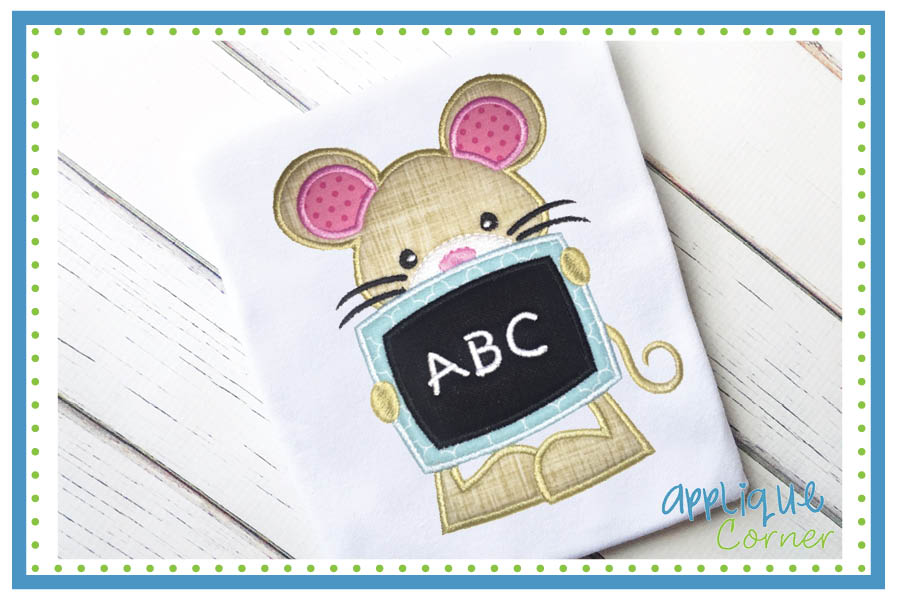 ABC Mouse Applique Design
