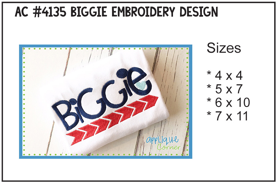 Biggie Embroidery Design