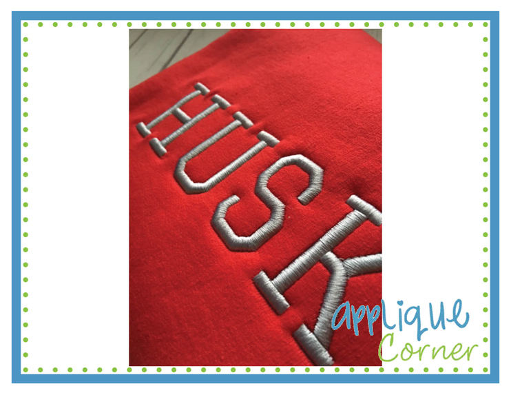 Varsity 3D Embroidery Font