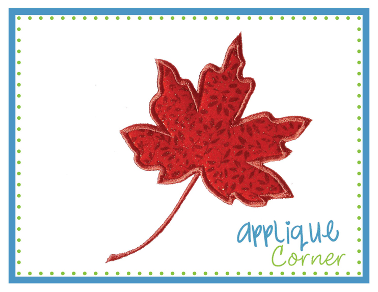 Leaf Maple Applique Design