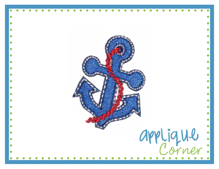 Anchor Filled Mni Embroidery Design