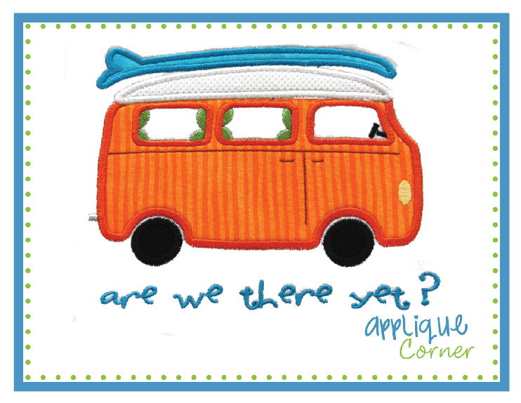 Are We There Yet Applique Design