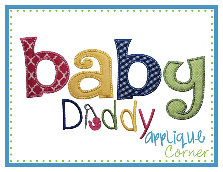 Baby Daddy Applique Design