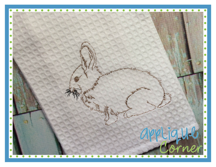 Bunny 4 Embroidery Design