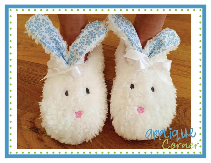 In-The-Hoop Bunny Slippers Set 4 Adult