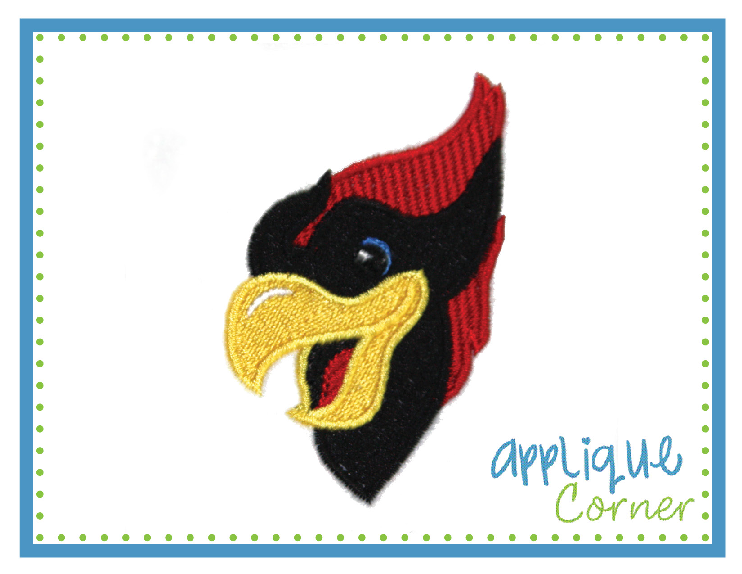 Cardinal Mini Filled Embroidery Design