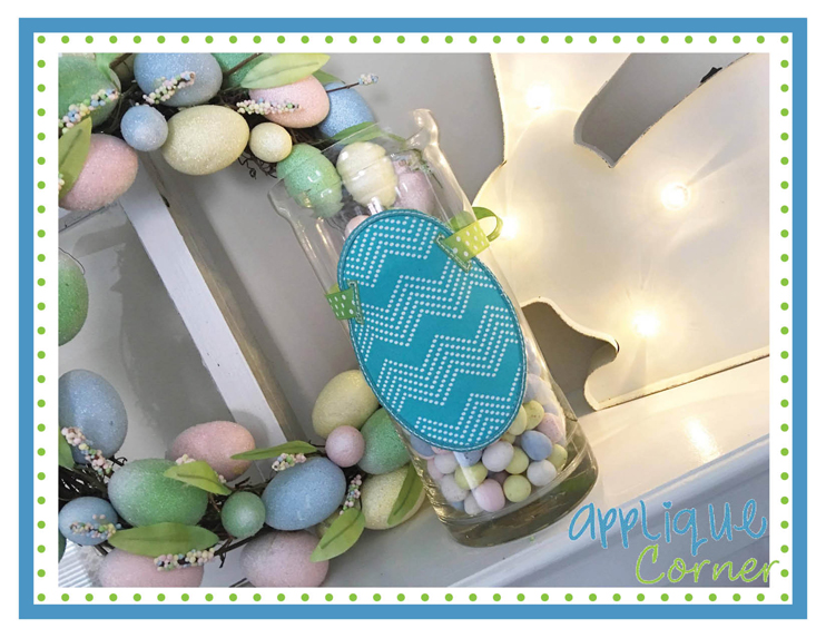 Easter Egg Ribbon Tag Patch
