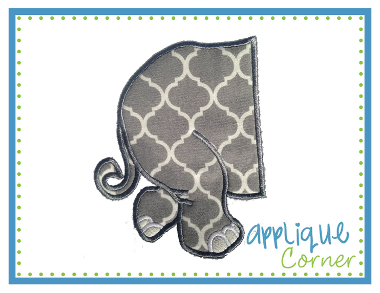 Elephant Back Applique Design