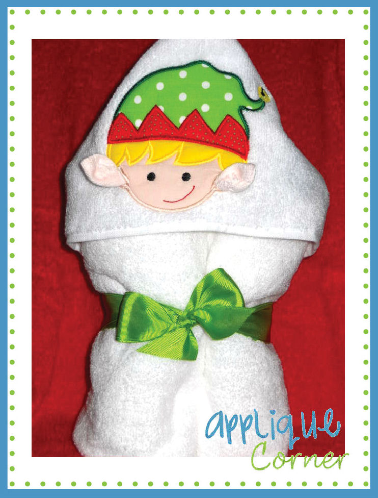 Elf Boy with Ears Hooded Towel Design