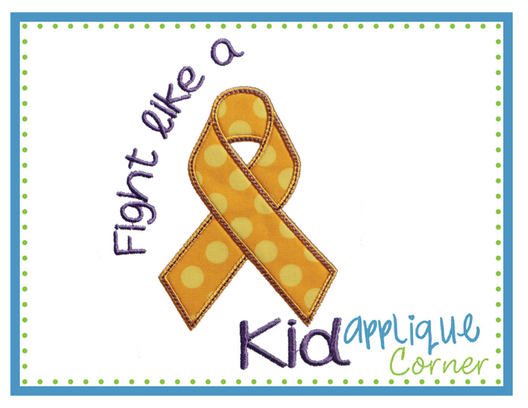 Fight Like a Kid Applique Design