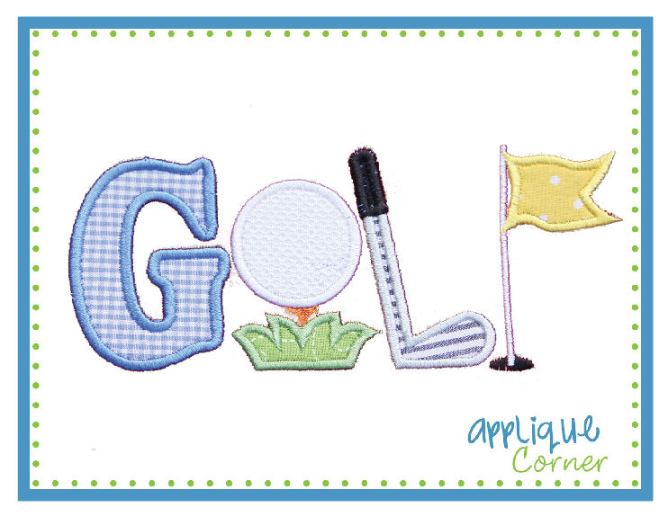 GOLF Applique Applique Design