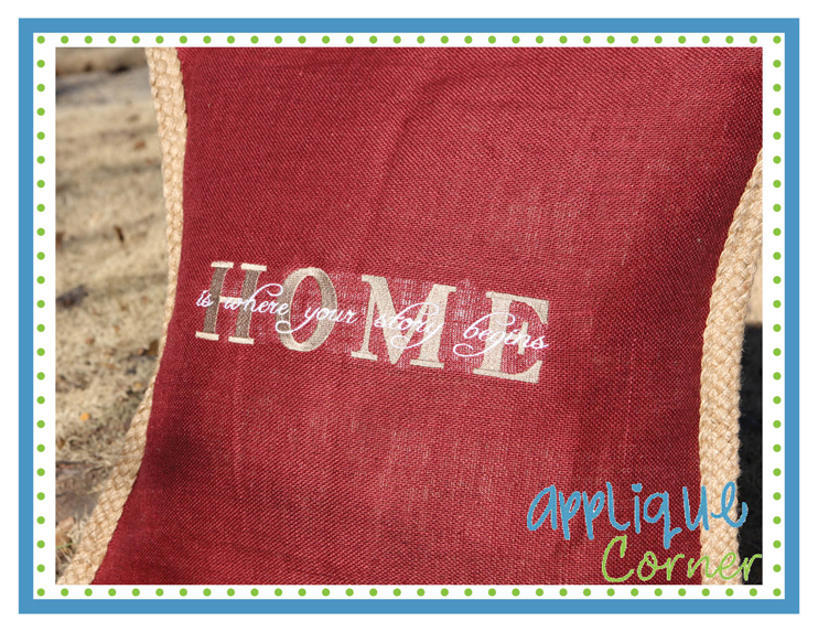 Home is Where Your Story Begins Embroidery Design