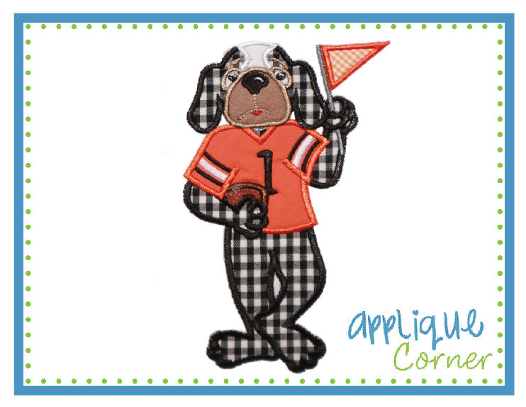 Hounddog Boy Standing  Applique Design