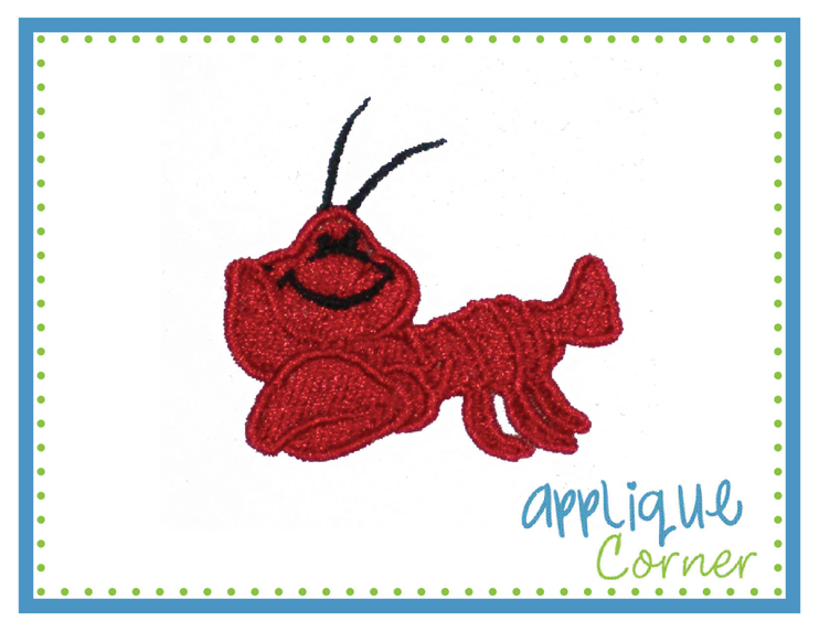 Lobster Filled Mini Embroidery Design