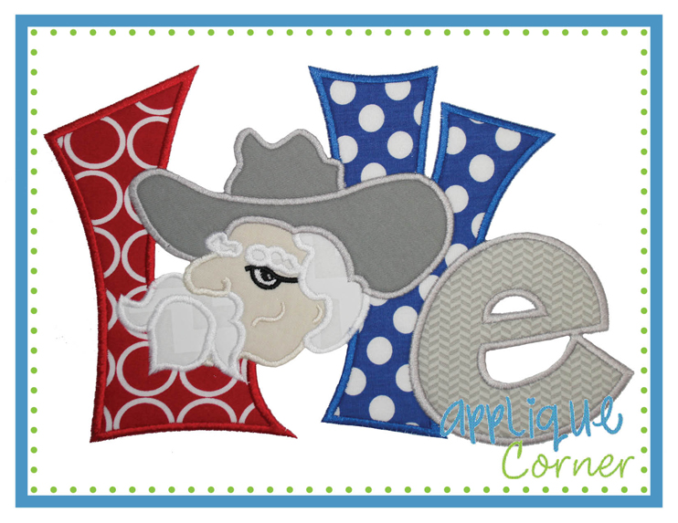 Love Quirky Colonel Applique Design