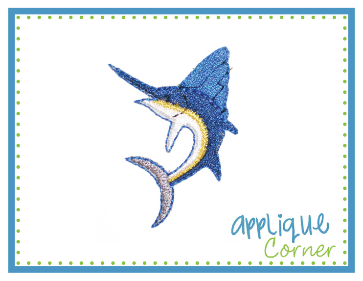 Marlin Filled Mini Embroidery Design