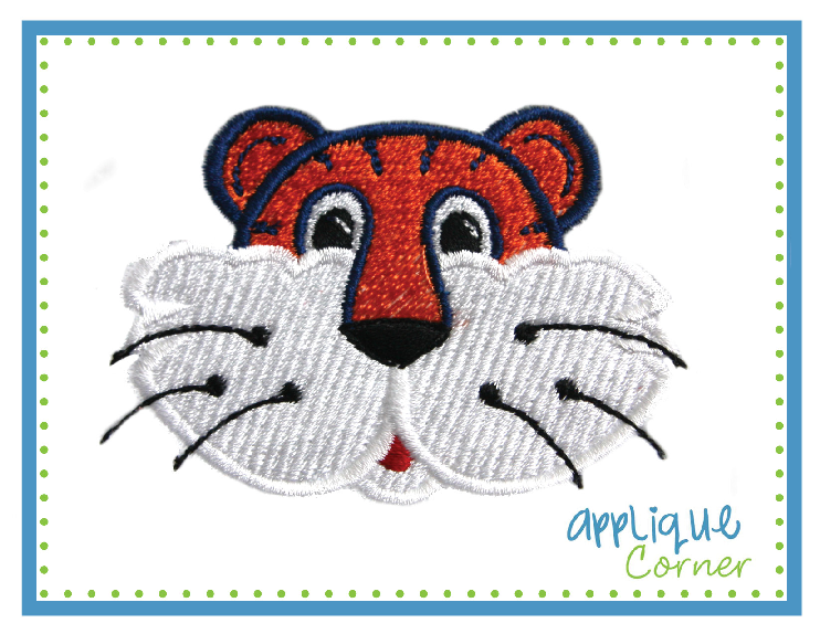 Tiger Filled Embroidery Design