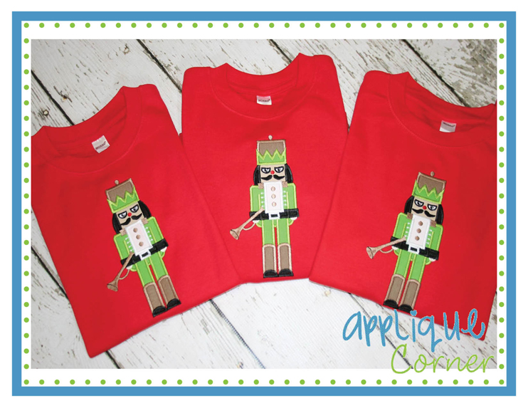 Nutcracker Solider Trumpet Applique Design