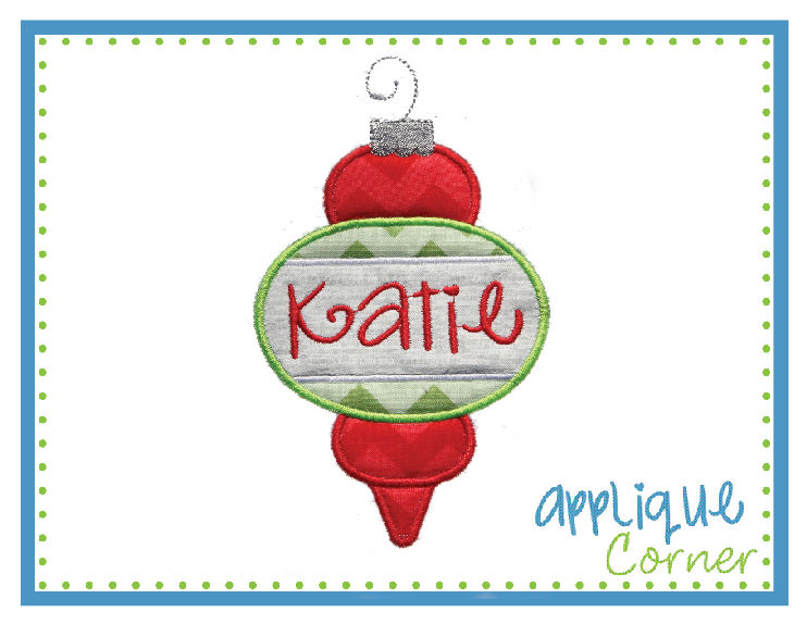 Ornament 3  Teared   Applique Design