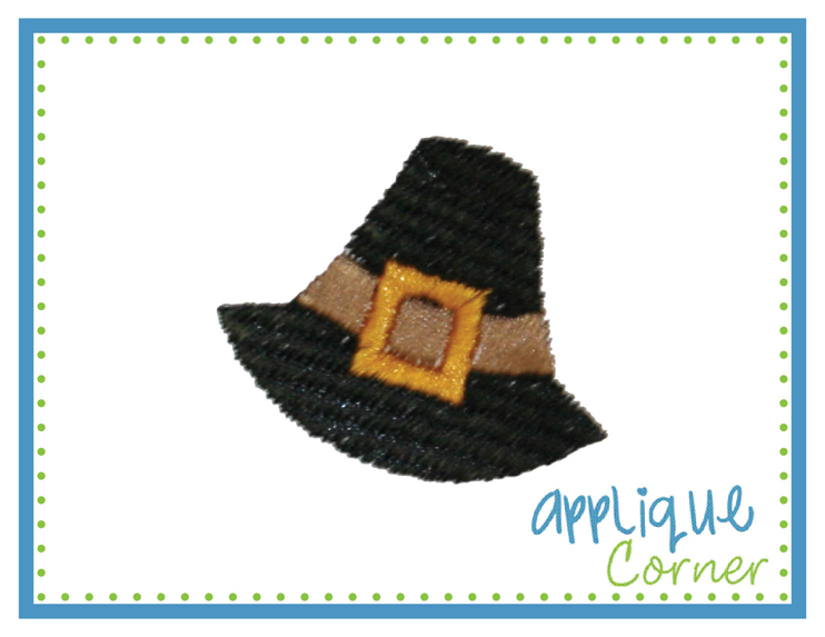 Mini Pilgrim Hat Embroidery Design