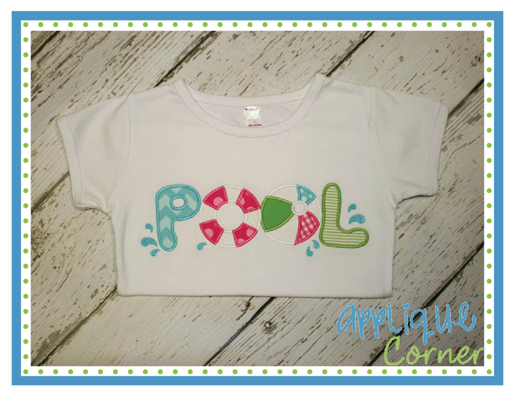 Pool Vertical Applique Design