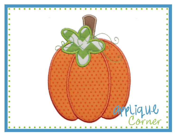Pumpkin 2 Applique Design