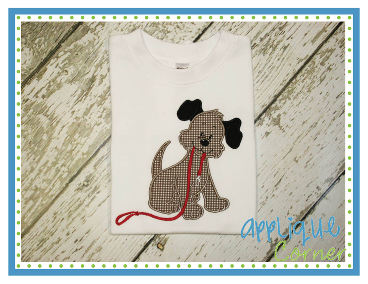 Puppy Needs a Walk Applique Design