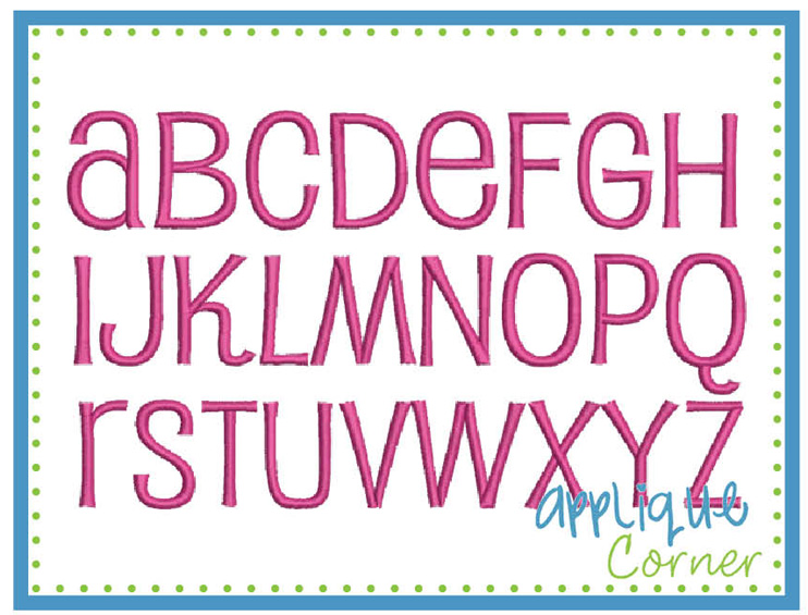 Puppy Tails Embroidery Font