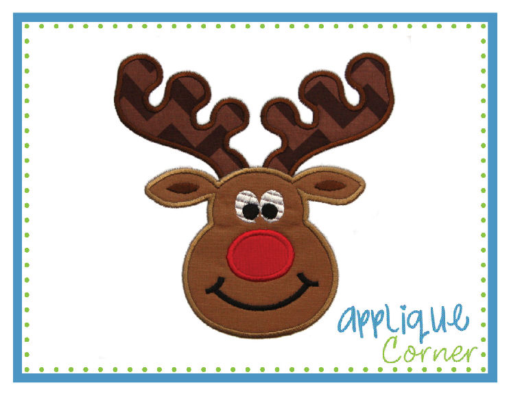 Reindeer Boy 2 Applique Design