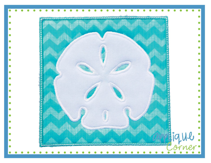 Sand Dollar Patch Applique Design
