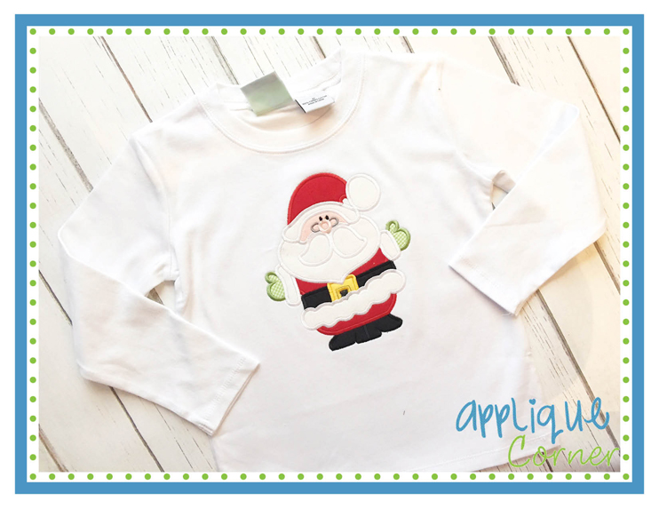 Santa Open Arms Applique Design