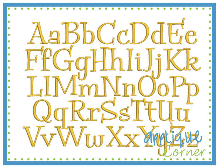 Share With Me Embroidery Font