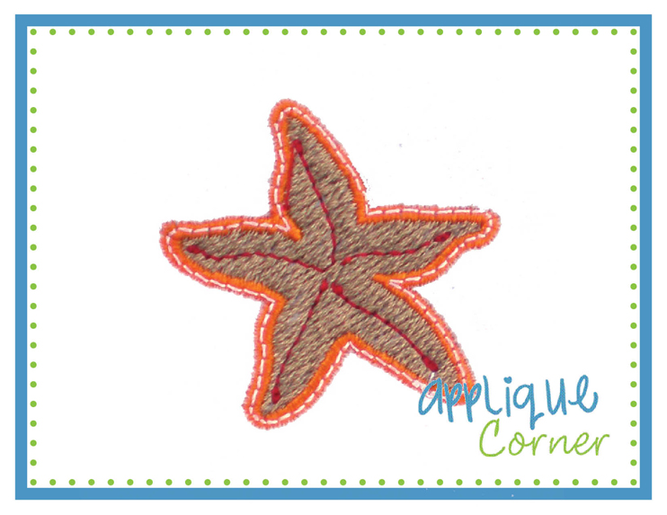 Starfish Filled Mini Embroidery Design