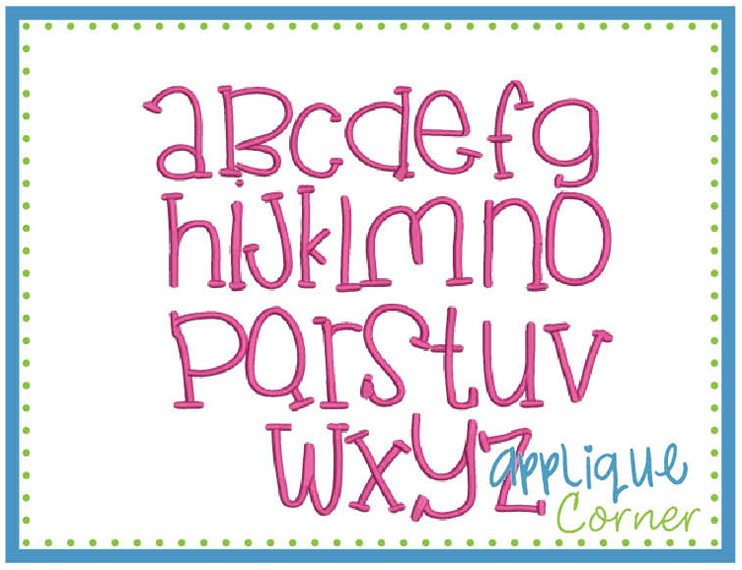 Surely Maybe Embroidery Font