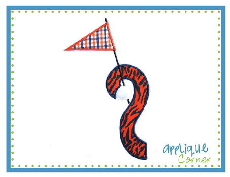 Tiger Tail Applique Design