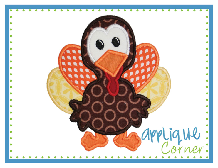 Baby Turkey 2 Applique Design