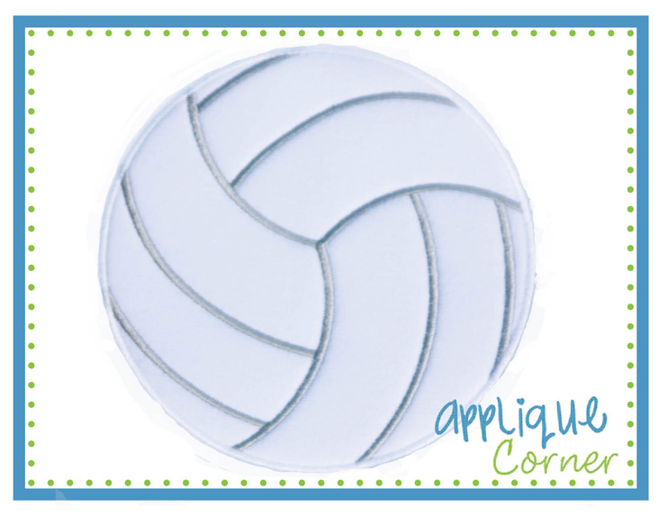 Volleyball Applique Design