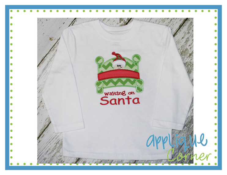 Waiting On Santa Boy Applique Design