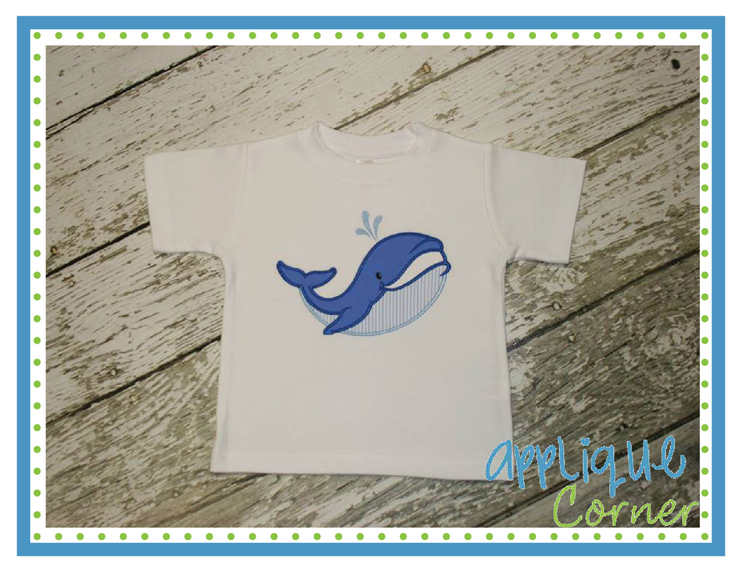 Whale Big Applique Design