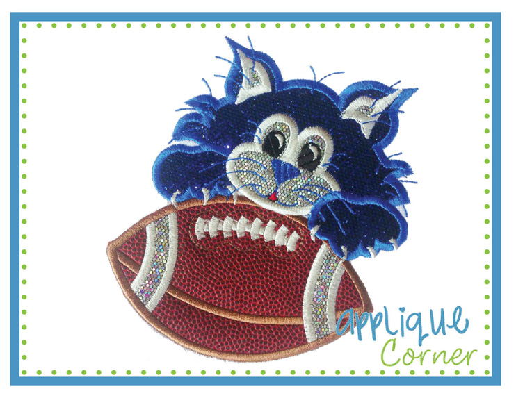 Wildcat Football Applique Design