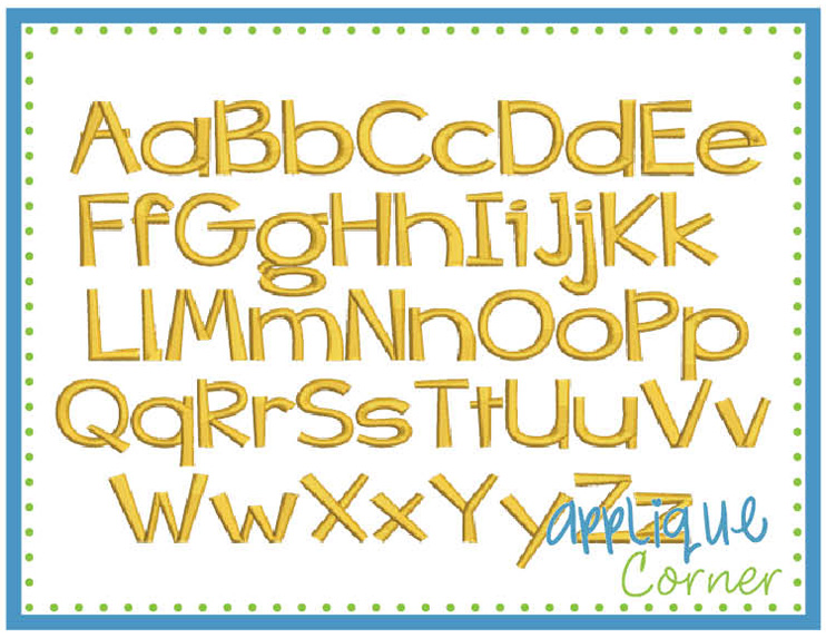 Chocolate Candy Embroidery Font