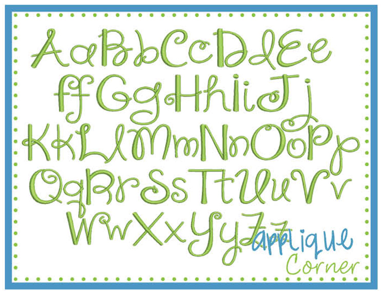 Shine Your Light Embroidery Font