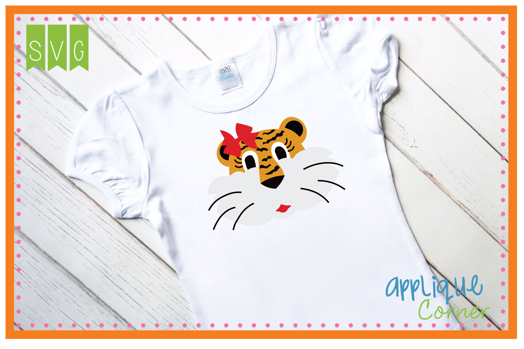 Tiger Head with Stripes Girl Cuttable SVG Clipart