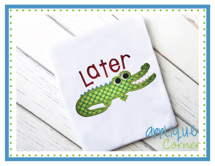 Later Gator Applique Design