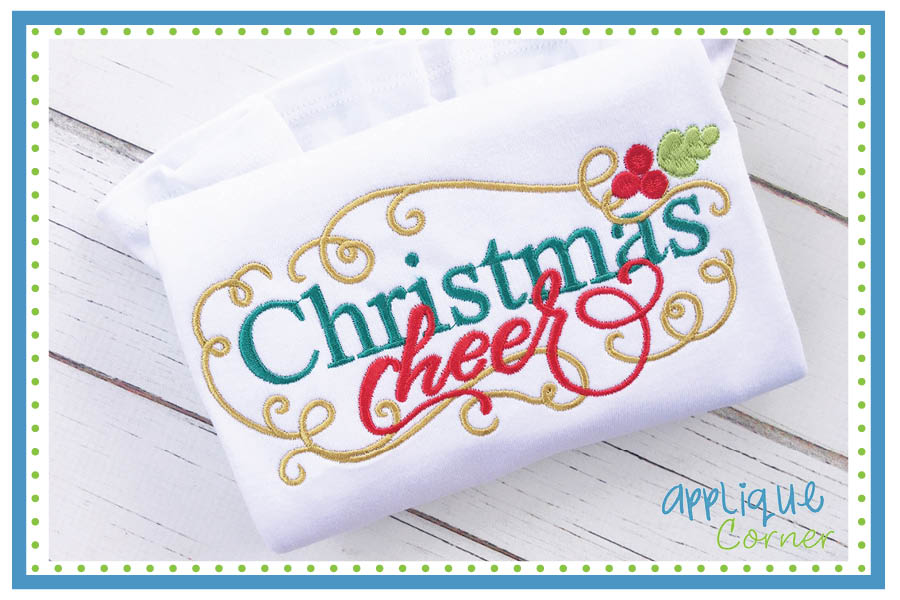 Christmas Cheer Embroidery Design