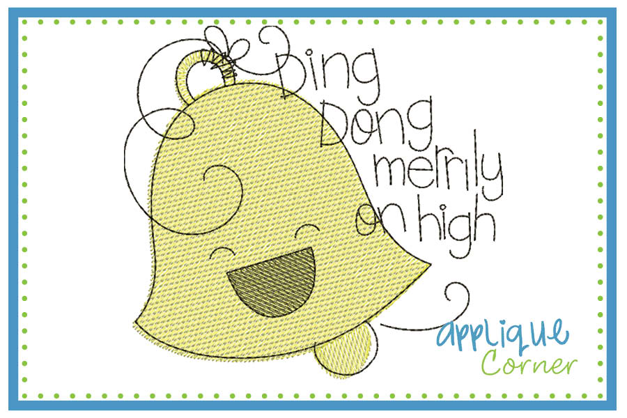 Ding Dong Merrily on High Motif Embroidery Design