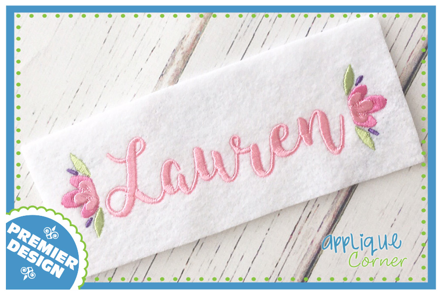 Flower Embellishment Embroidery Design