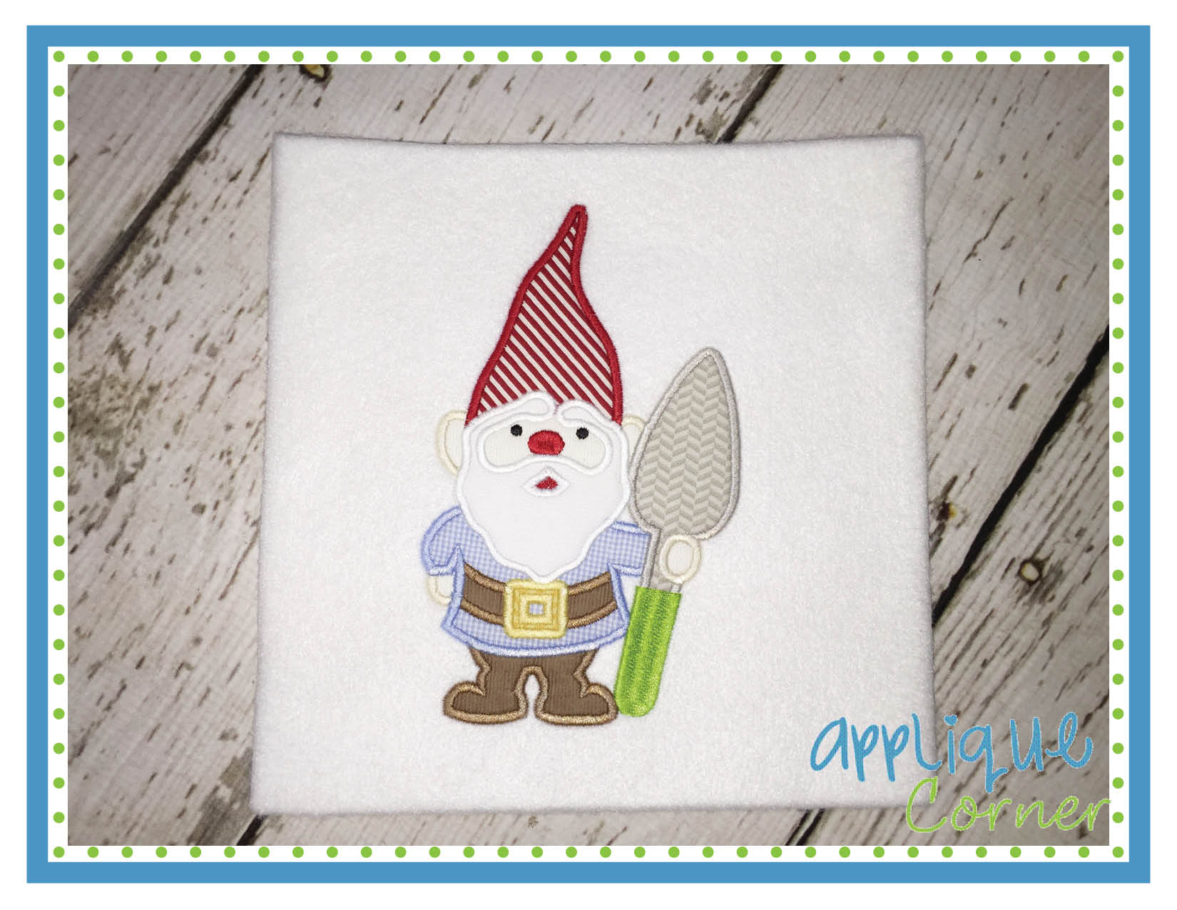 Garden Gnome Applique Design